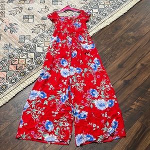 Colorful floral jumpsuit